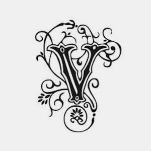 Arabeske-Alphabet-Stempel v