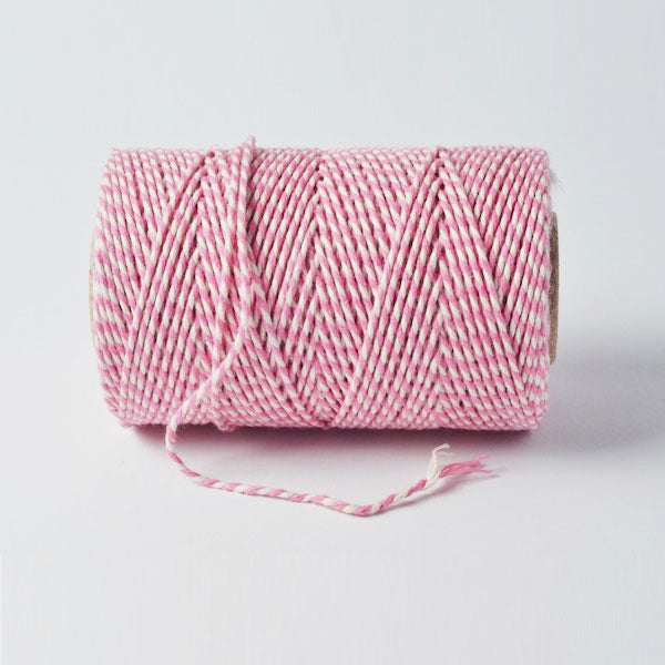Bakers twine original rose - bobine de 20 metres