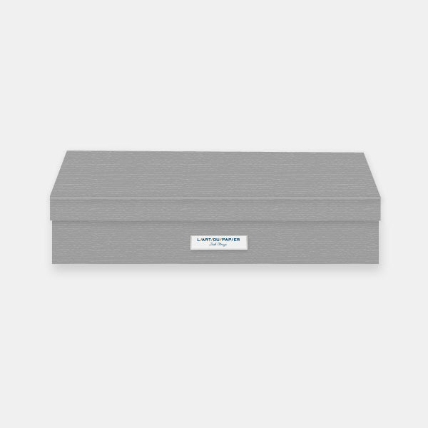 Graue Sverker-Flanellbox im A3-Format