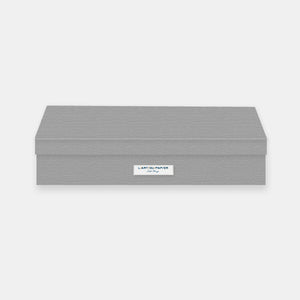 Graue Sverker-Flanellbox im A3-Format