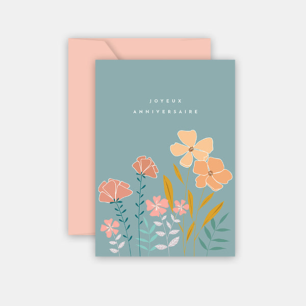 Birthday Card - Flowers