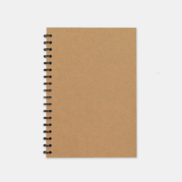 Notizbuch aus recyceltem Kraftpapier, 148 x 210 einfache Seiten
