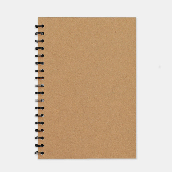 Cahier recycle kraft 180x250 pages unies