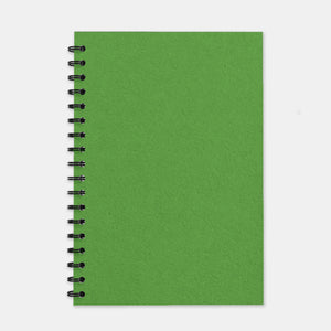 Anisgrünes Recycling-Notizbuch, 180 x 250 einfache Seiten