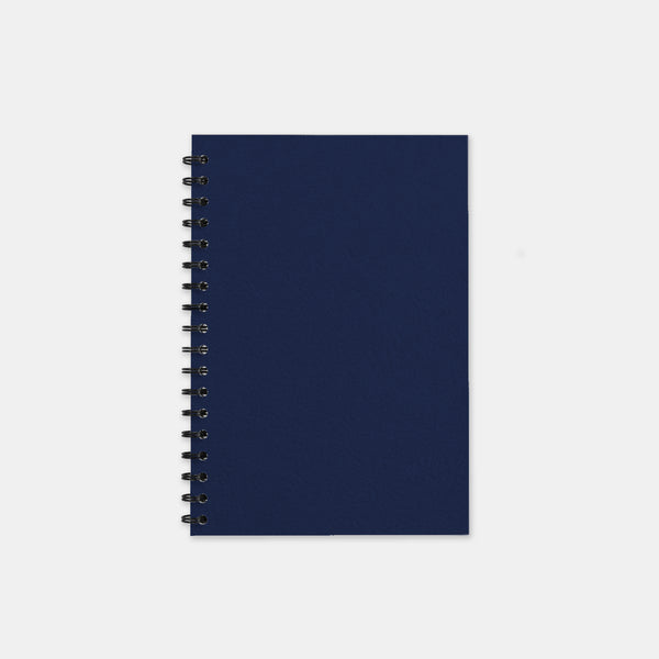 Carnet recycle marine 105x155 pages unies