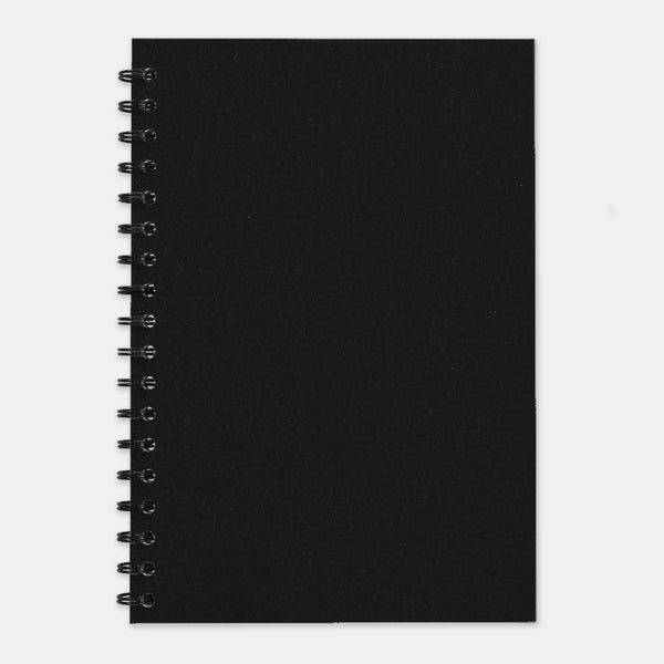 Schwarzes Recycling-Notizbuch, 210 x 297 einfache Seiten