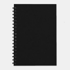 Black recycled notebook 210x297 plain pages