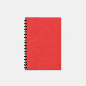Carnet recycle rouge 105x155 pages lignées