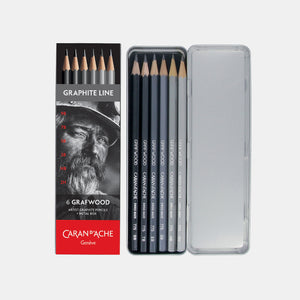 Boîte de 6 crayons Grafwood