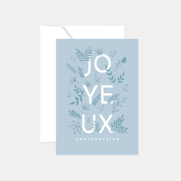 Birthday Card - Cornflower Vegetable
