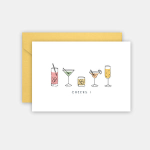 Personalisierte Cocktail-Grußkarte