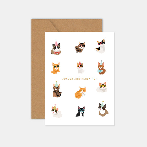 Birthday Card - Cats