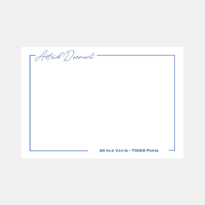 Carte de correspondance Classique Cadre