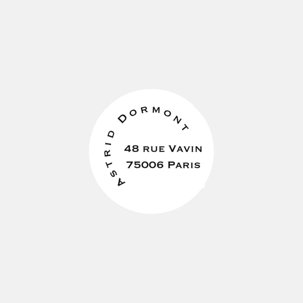 Modern correspondence circle custom stickers