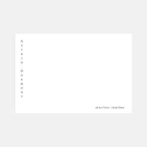 Classic Vertical Note Card