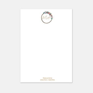 Papier à lettre - A4 Couronne Fleurie