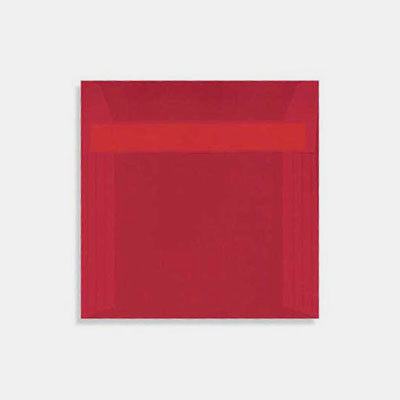 Enveloppe 160x160 mm calque rouge