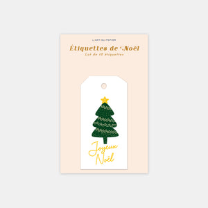 Weihnachtsmann-Etiketten – 10 Stück