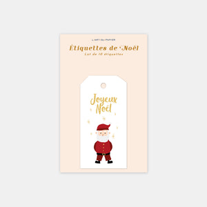 Weihnachtsmann-Etiketten – 10 Stück