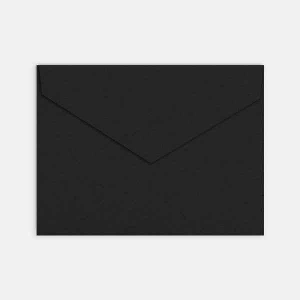 Umschlag 140x190 mm, schwarzes Pergament