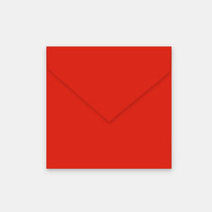 Envelope 155x155 mm coral red vellum