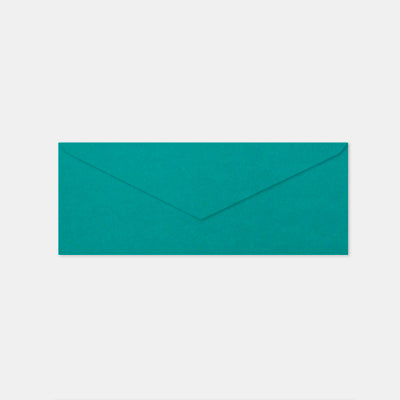 Enveloppe 72x205 mm velin vert paon