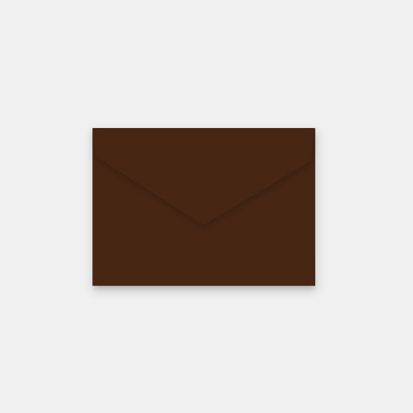 Enveloppe 90x140 mm velin chocolat