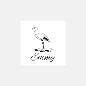 Tampon personnalisé flamant rose