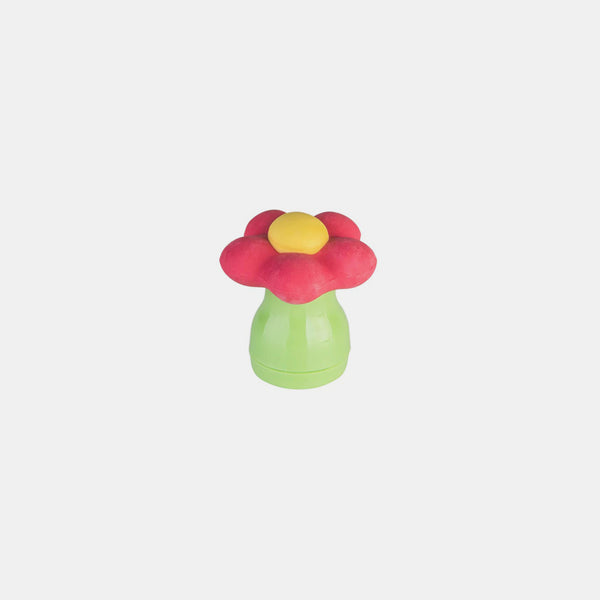 Pencil sharpener eraser Red flower