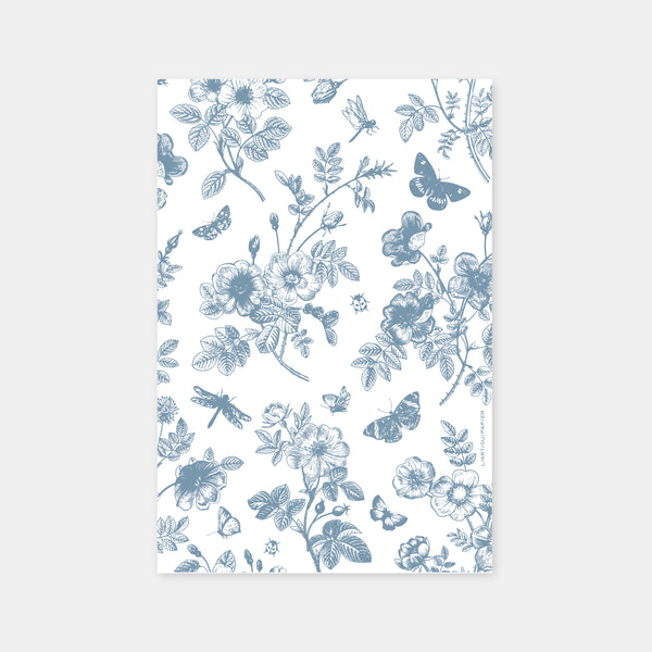 Toile de Jouy birth announcement