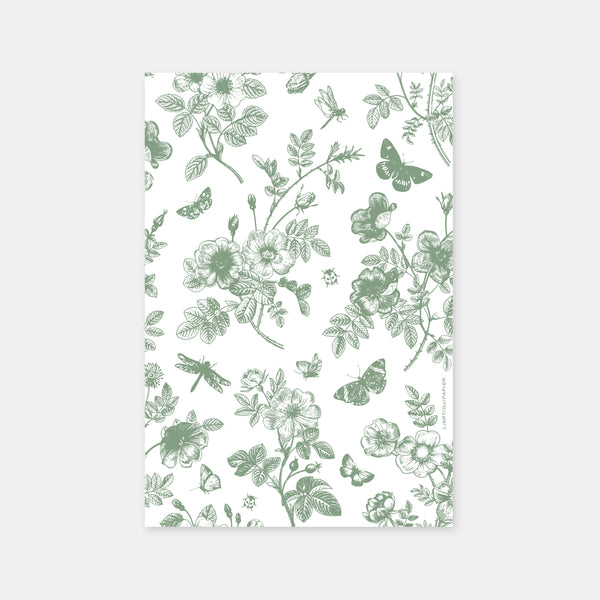 Toile de Jouy birth announcement
