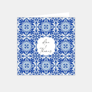 Faire-part de mariage azulejo