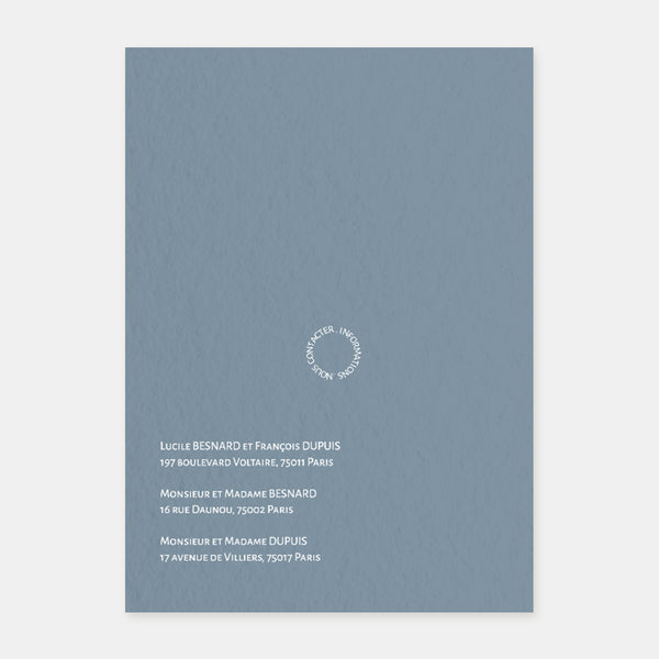 Modern Circle Wedding Invitation