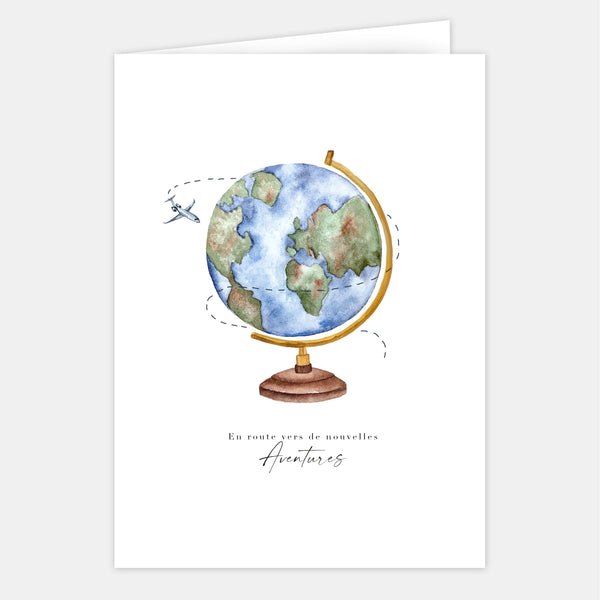 Large World Map - On the road to a new Adventure