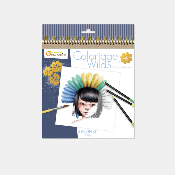 Carnet de coloriage Wild 5