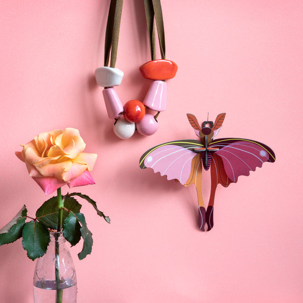 Papillon Comète rose - Studio Roof