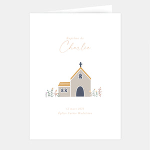 Livret de baptême un jour de fête