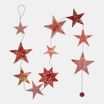 Guirlande etoiles rouge