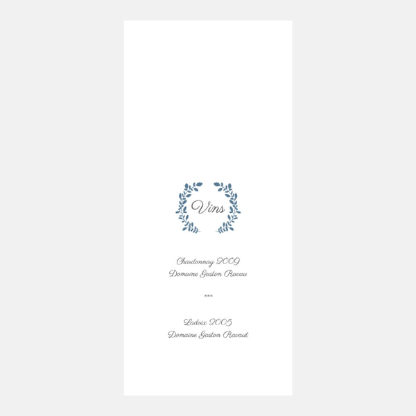 Laurier Classic Wedding Menu