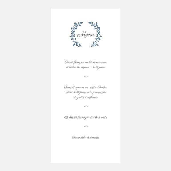 Laurier Classic Wedding Menu