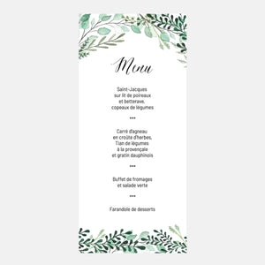 Botanisches Hochzeitsmenü