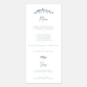 Menu mariage Montagnes