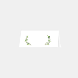 Monogram foliage place marker - 20ex