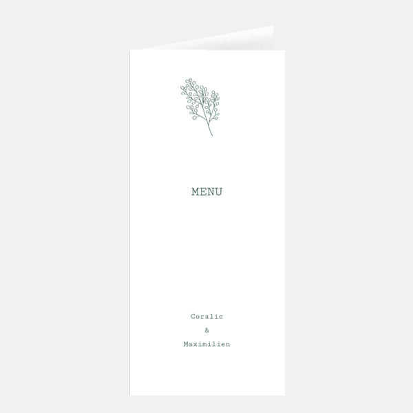 Brindille Wedding Menu
