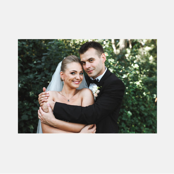 Twig wedding thank you card