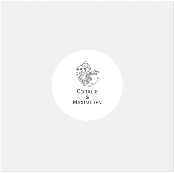 Stickers personnalisés mariage Coquillages