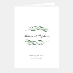 Livret de mariage Classique Feuillages