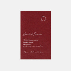Modern wedding invitation card circle