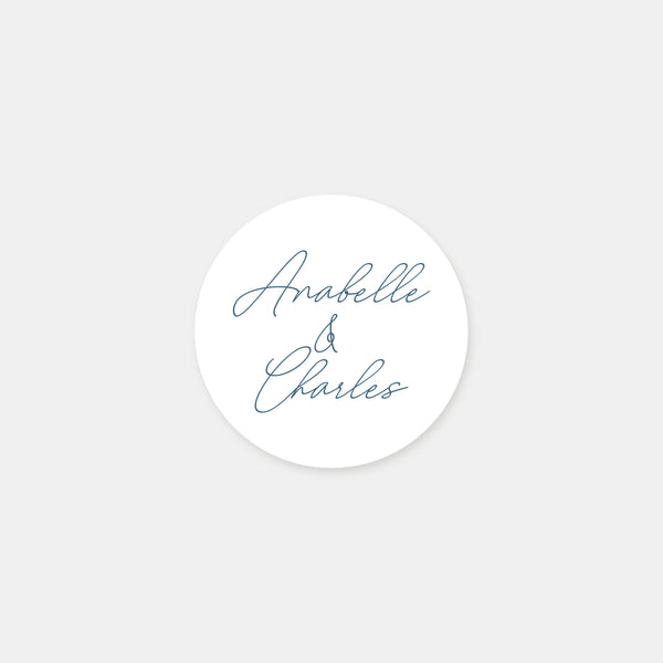 Stickers personnalisés mariage élégance