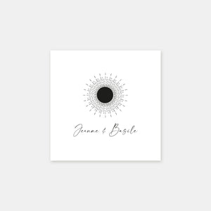Personalisierter Sonnenuntergangsstempel